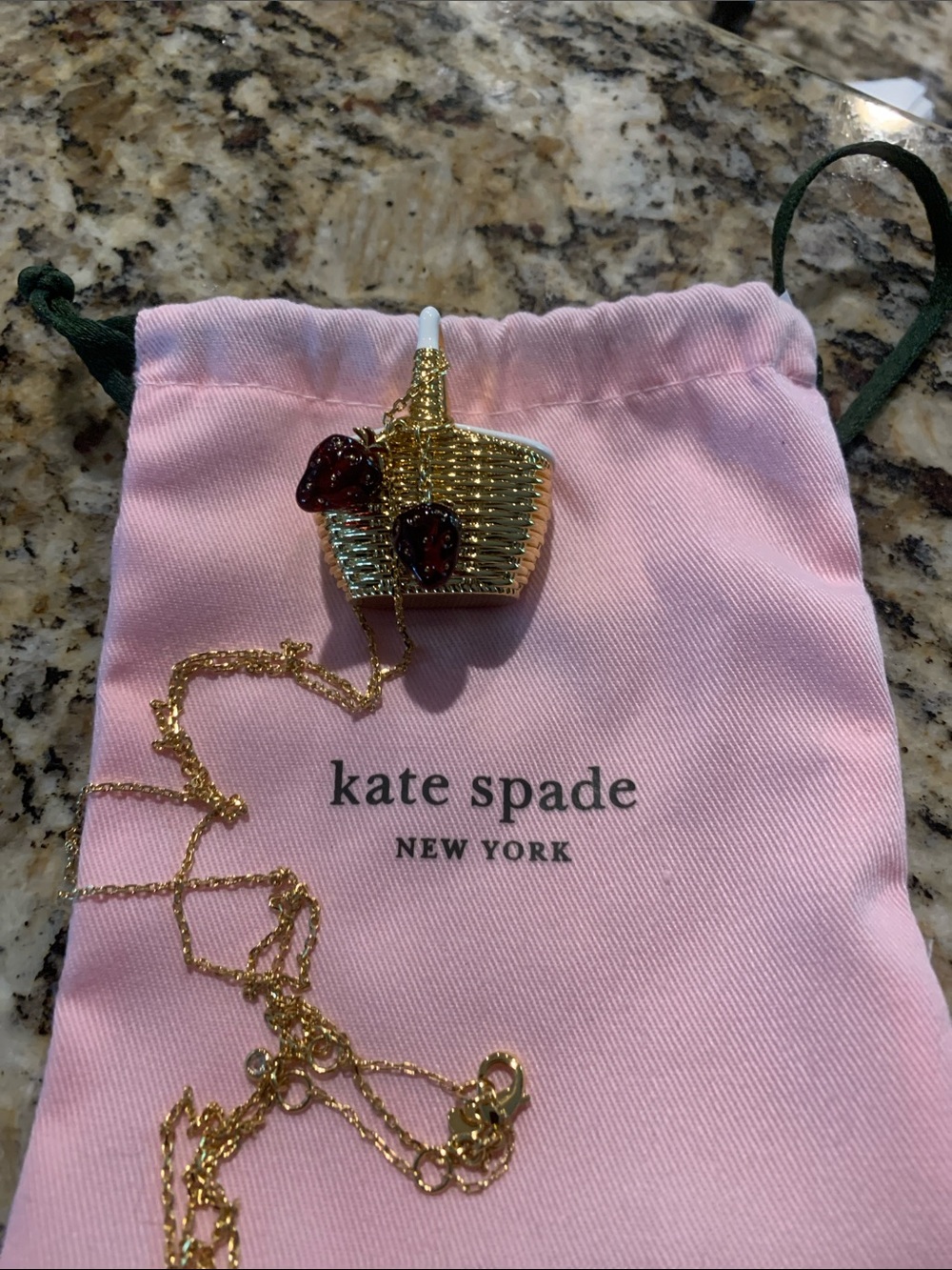 Kate Spade Picnic Basket Necklace